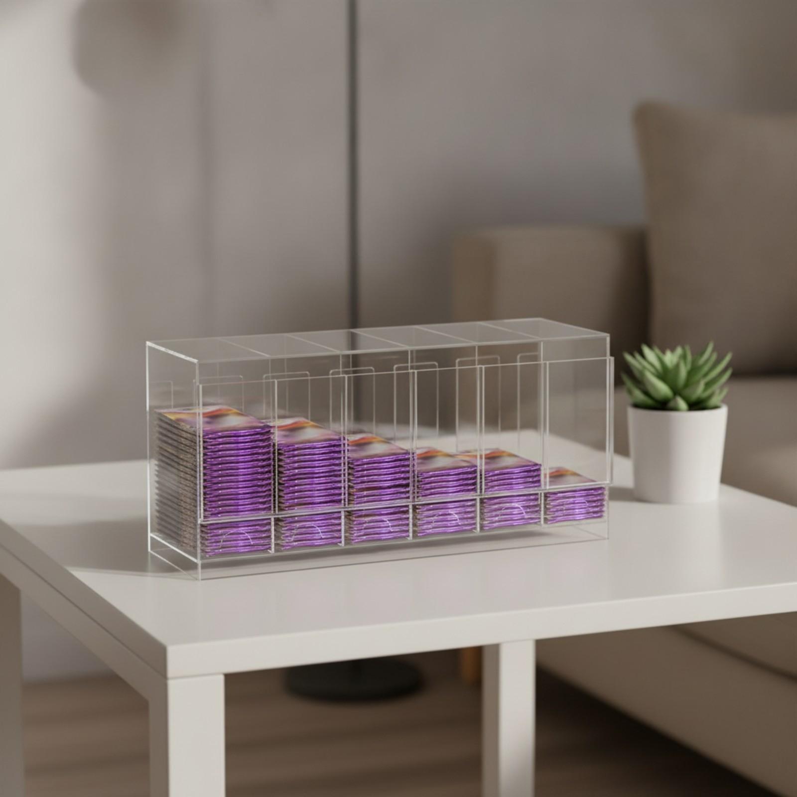 Storage & Organization - Коробка для хранения карточек с отделениями,