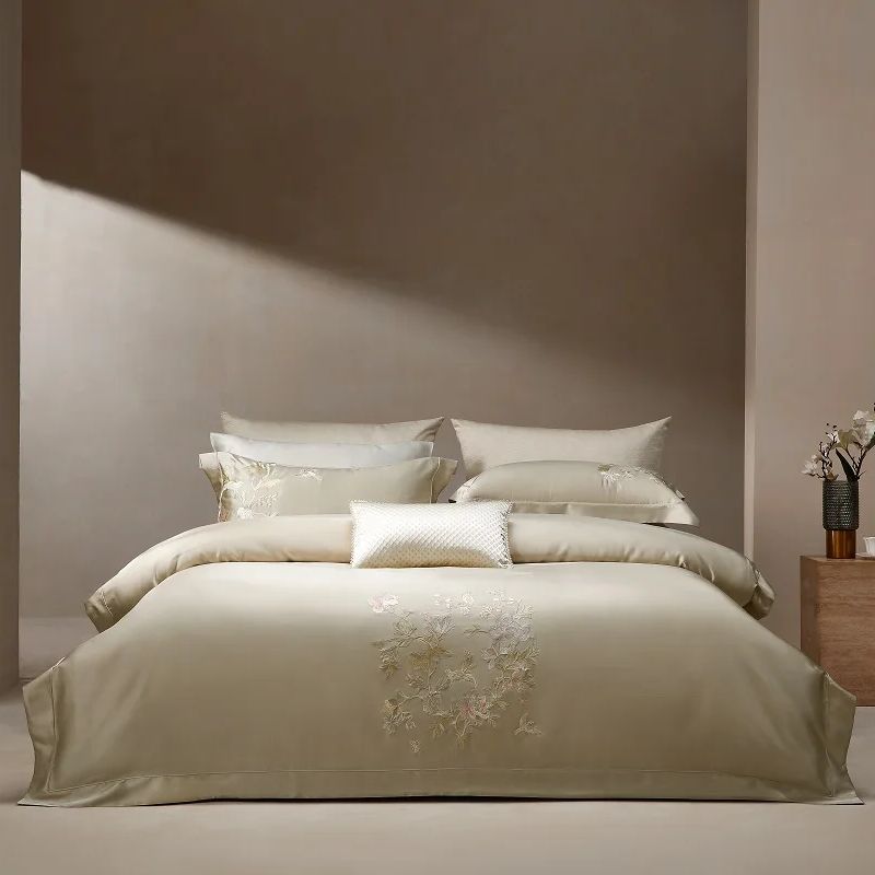 Aesthetic Floral Duvet Cover - Высокоточный парчовый лиоцелловый хлопок с цветочной