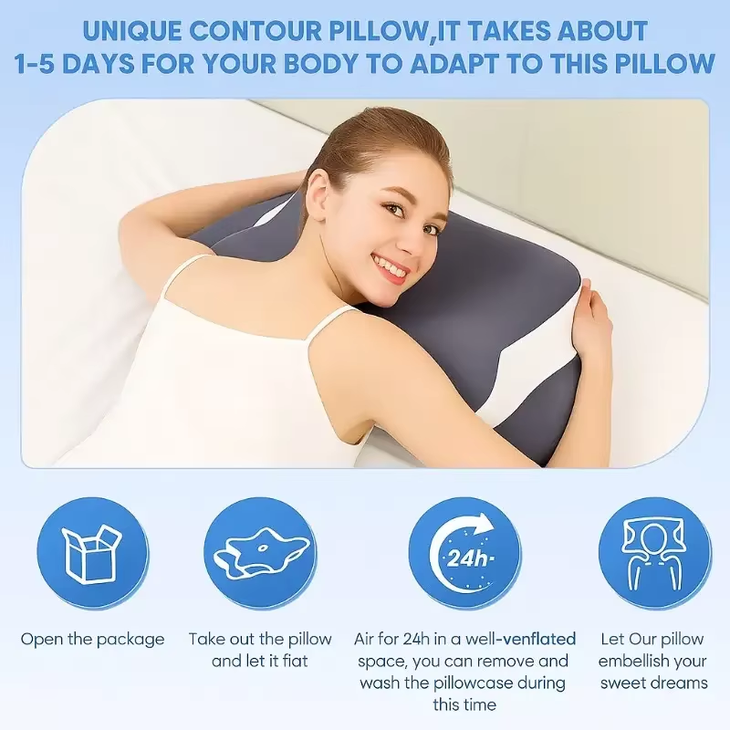 Ортопедическая подушка для шеи – обзор и цена Anti Snore Contour Pillow