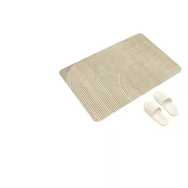 [MA]Бежевый полосатый коврик д – обзор и цена Quick Dry Diatomite Bath Mat