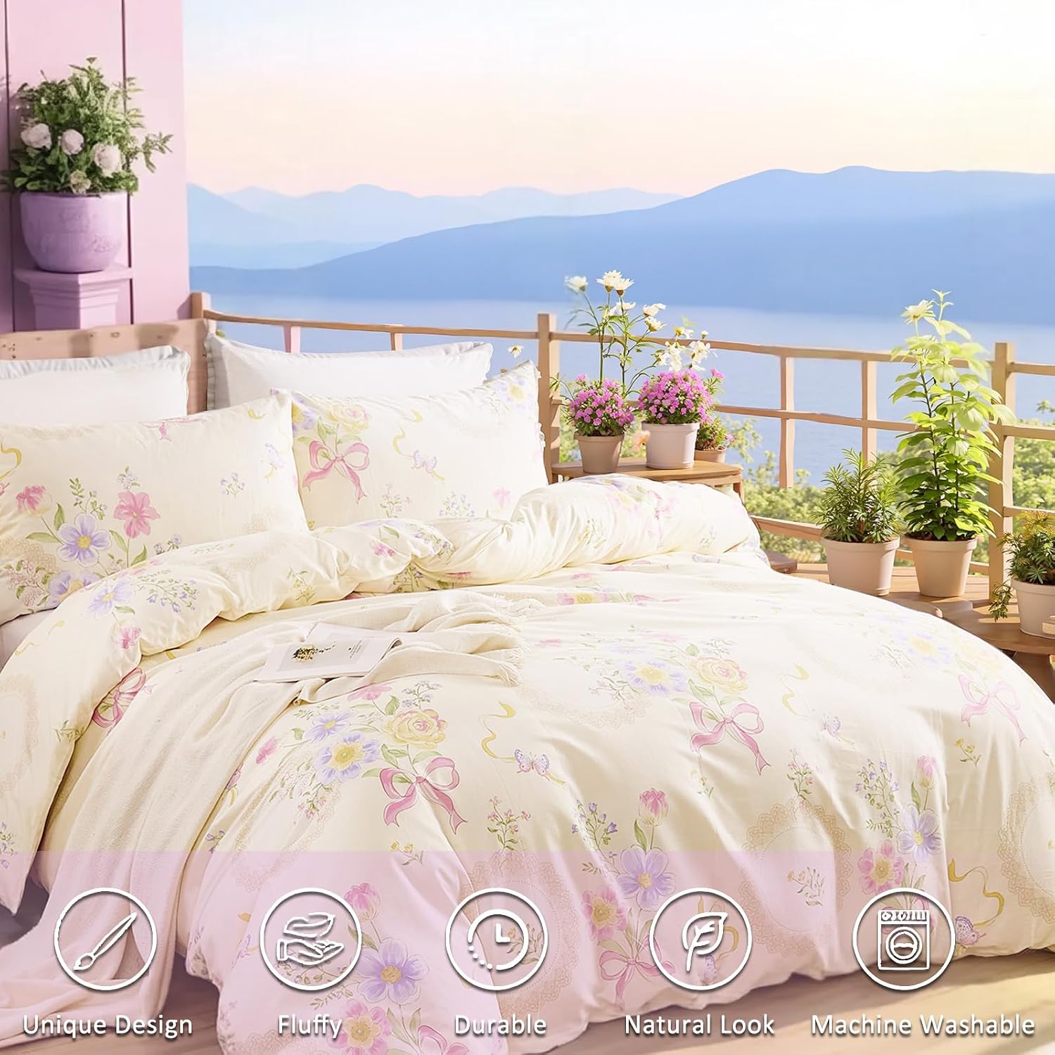 Комплект постельного белья с ц – обзор и цена Aesthetic Floral Duvet Cover