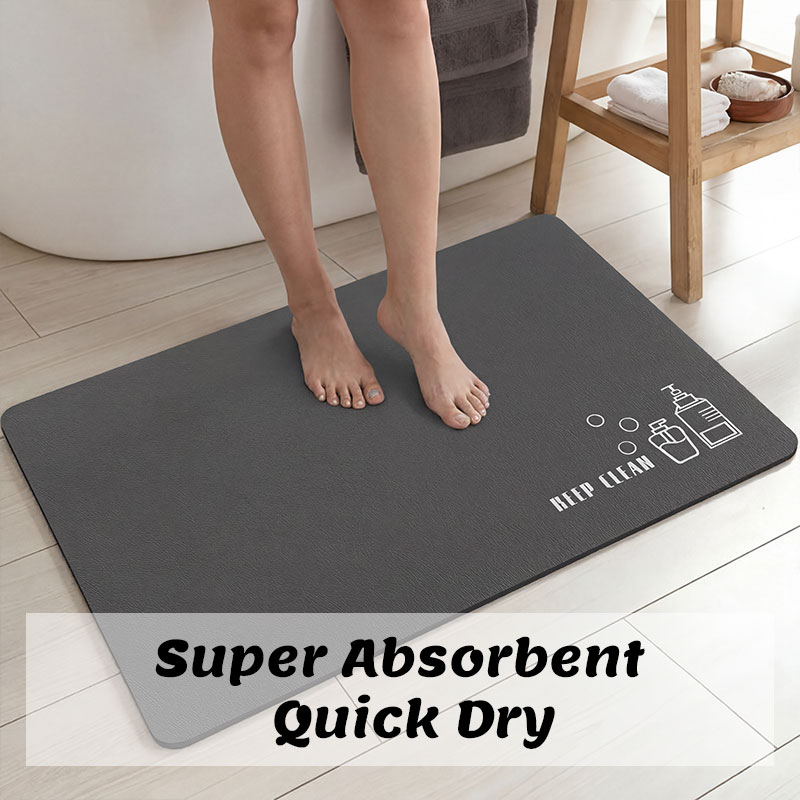 Коврик для ванной из диатомита – обзор и цена Quick Dry Diatomite Bath Mat