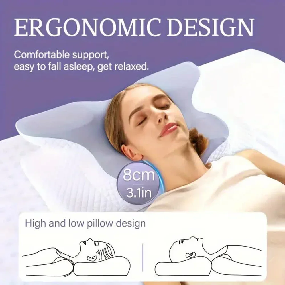 Подушка из пены с эффектом пам – обзор и цена Memory Foam Orthopedic Pillow Neck Pain