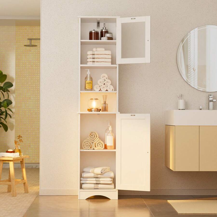 Шкаф для ванной комнаты с двус – обзор и цена Storage & Organization