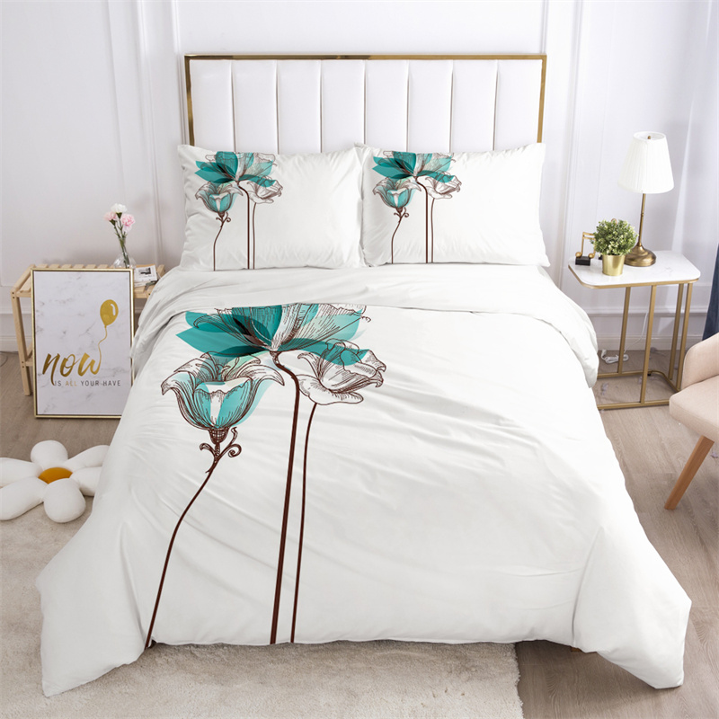 Комплект постельного белья с ц – обзор и цена Aesthetic Floral Duvet Cover